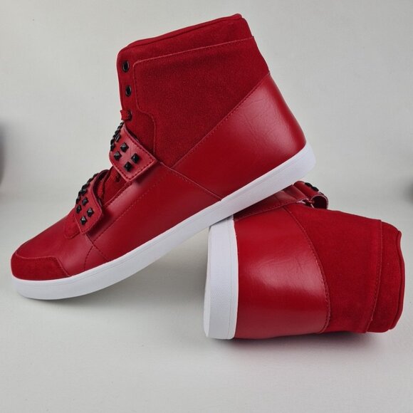 REEBOK  DIBELLO MID STUDDED Red Leather Sneakers Men Shoes main image 5